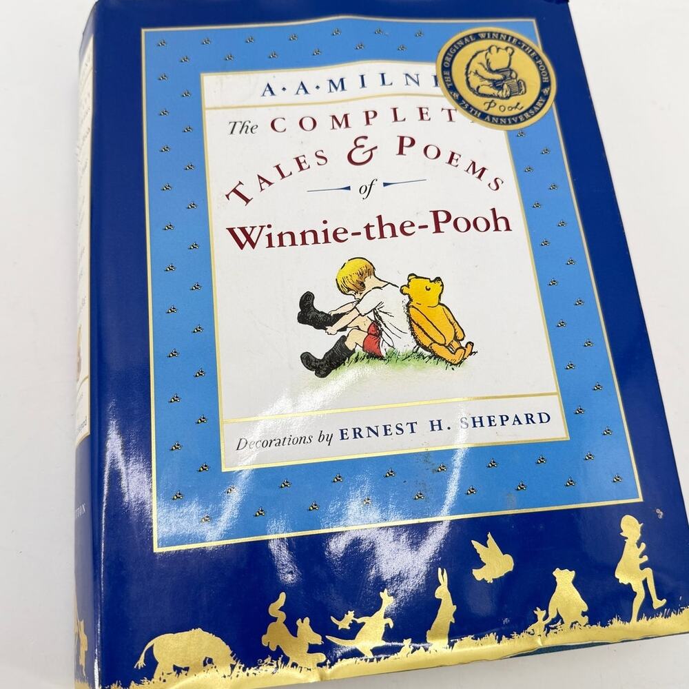 Winnie the Pooh Complete Tales Poems Vintage 1990s Hardcover Dust Jacket Gift